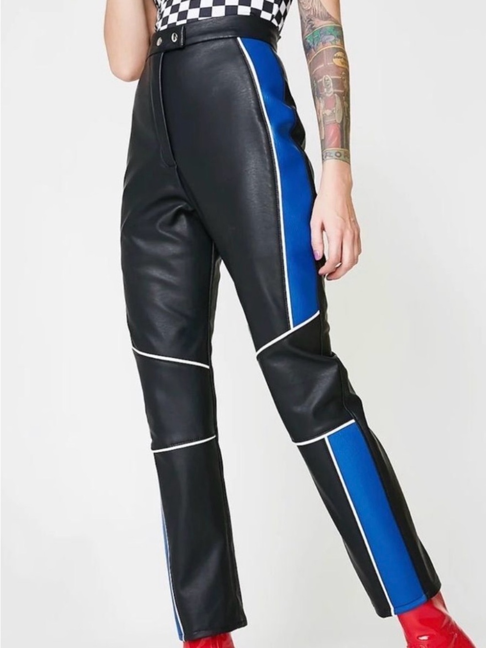 The Ragged Priest Faux Leather Moto Pants